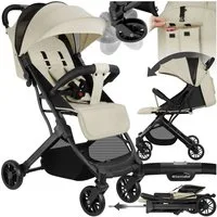 tectake Kombi-Kinderwagen Buggy-Kinderwagen, Einhand-Klappmechanismus, mit 5-Punkt-Gurt, Schutzbügel