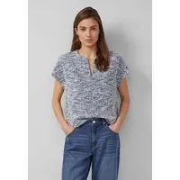 s.Oliver Sweatshirt Sweatshirt Bouclé-Shirt mit Glitzergarn
