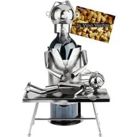 BRUBAKER Weinflaschenhalter Physiotherapeut - Metall Flaschenhalter Physiotherapie, (Metall-Skulptur, 1-St., inklusive Grußkarte), Wein Geschenk für Masseure und Physiotherapeuten - Flaschenständer