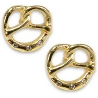 Alpenflüstern Dirndlschürze Ansteck-Pins Set - STRASS-BREZE - gold