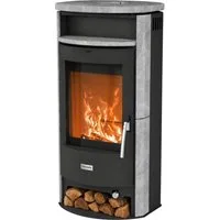 Hanseatic Kaminofen »Parma Speckstein«, Dauerbrand geprüft, Lieferung bis ins Wohnzimmer, 6,3 kW, Dauerbrand, geprüft, für Anthrazit Nuss 3 geeignet, Exklusiv