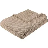 Wohndecke Phelon, OTTO home, 100% Baumwolle, Trendiges Strickmuster, 130 × 170 cm, 540 g/m², weich