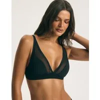 ESOTIQ Bralette-BH Bralette Hottie, ohne Bügel, transparentes Mesh