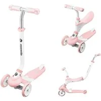 HyperMotion Dreiradscooter Roller 5in1 - Rosa, 0 km/h