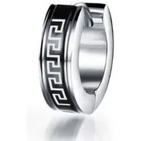 Firetti Single-Creole Schmuck Geschenk Ohrschmuck einzeln Tribal - Mäander