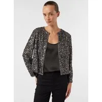 comma Jackenblazer Indoor-Blazer Blusenjacke mit Pailletten