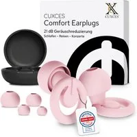 CUXCES Gehörschutzstöpsel Noise Cancelling Ohrstöpsel - 4 Größen - Schlafen, Konzerte & Flugzeug