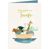 Pop-up-Grußkarte – Alles Liebe zur Taufe / Meike Teichmann