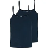 uncover by SCHIESSER Unterhemd Bamboo Cotton mit Spaghettiträgern und feiner Pikotspitze