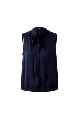 Oui - Bluse Viskose darkblue - Gr. - 42