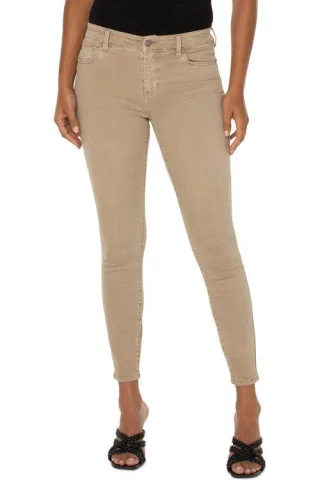 Piper Hugger Single Skinny Jeans in Biscuit Tan
