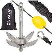 ONVAYA Angelboot Bootsanker, 0,7 kg, Klappanker, Faltanker