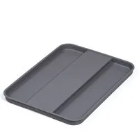 SO-TECH® Mülltrennsystem Ninka eins2vier Deckel für 12/15/17L/26/32 Liter Behälter, 292 x 215 x 17 mm alugrau 5000.11