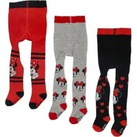 Disney Minnie Mouse Strumpfhose Minnie Mouse Strumpfhosen für Baby 3er-Pack Atmungsaktiv