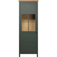 Home affaire Vitrine Vienna (1-St) Standvitrine mit Beleuchtung und 5 Fächern im Landhausstil