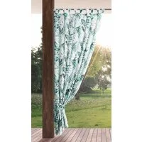 Eurofirany Outdoorvorhang GARDEN, wasserdichter Terrassenvorhang (1 St), Schlaufen, Lichtschutz, Polyester, für Pavillon, Pergola & Balkon, wetterfest, UV-Schutz