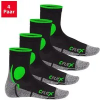 CFLEX Sportsocken Damen und Herren Running Funktionssocken (4 Paar) Laufsocken