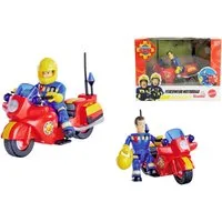 SIMBA Spielzeug-Motorrad Feuerwehrmann Sam Feuerwehr Motorrad, mit beweglicher Figur