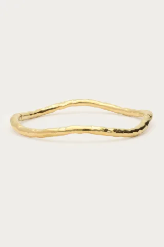 My Jewellery - Armreif mit Struktur und abstrakter Form gold - Gr. - OS