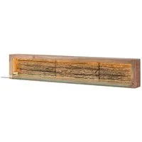Massivmoebel24 Wandregal BARK, 1-tlg., Wandregal Akazie 145x30x27 natur lackiert BARK #105