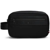 Tommy Hilfiger Kulturbeutel TH REPREVE WASHBAG, Unisex Kulturtasche, Waschbeutel, Minibag mit Logoschriftzug