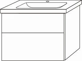 Sanipa Waschtischunterbau mit Auszügen 3way BP4641R