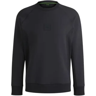 Boss - Sweatshirt für Herren, Rundhalsausschnitt, Raglanärmel (Dunkelblau meliert)