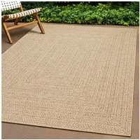 the carpet Outdoorteppich Kansas, rechteckig, Höhe: 10 mm, moderner robuster In und Outdoor Teppich Jute Look