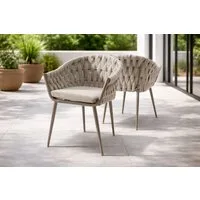 Destiny Gartensessel MOLINO (Set, 2-St), Aluminium, Rope