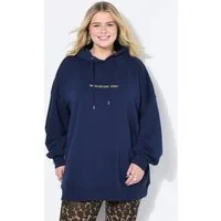 Studio Untold Sweatshirt Hoodie oversized Glitzer-Statement Kapuze