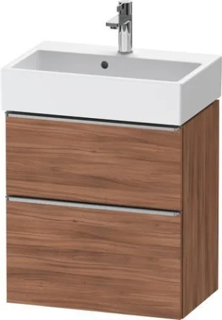 Duravit D-Neo Waschtischunterbau wandhängend Nussbaum Matt 584x372x625 mm - DE4329070790000 DE4329070790000