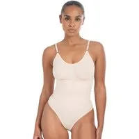 Smilodox Body Nysa, Bauchweg Stringbody, Formender Formbody, Verstellbare Träger atmungsaktives Material, Rückenausschnitt, Eleganter V-Ausschnitt