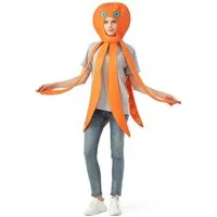 Corimori Kostüm Oktopus Haube, Lustige Kraken Mütze mit Tentakeln, Kopfbedeckung, Fasching, Meerestier, Einheitsgröße für Erwachsene
