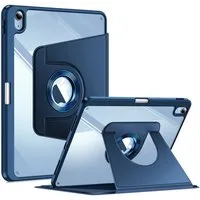 Fintie Tablet-Hülle für iPad Air 11'' M4/M3/M2(2026/2025/2024), iPad Air 5/4 Gen 2022/2020 10,9 Zoll, mit Stifthalter, 360° drehbar, klar Acryl-Rückseite, stoßfestem Rahmen