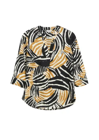 s.Oliver - Bluse gelb/mehrfarbig - Gr. - 34