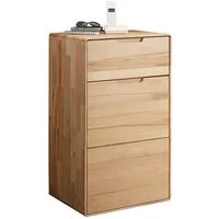 Lomadox Kommode KALAMANTA-69, Massivholz Sideboard Schrank Aufbewahrungsschrank modern in Buche