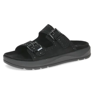 CAPRICE - Da.-Pantolette black suede - Gr. - 40