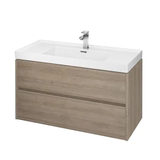 Neuesbad Serie 300 Waschtischunterschrank, B:994, T:447, H:533mm, Eiche 1S924-0111