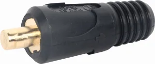 ELMAG Schweißkabel-Stecker, 2 Stk. Pkg. - SB, schwarz schwarz - 54609
