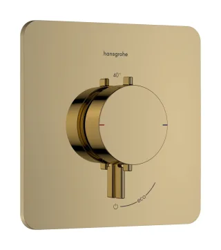 Hansgrohe Thermostat Unterputz Ecostat Comfort Q Fertigset 1 Verbraucher polished gold optic , 337 33712990
