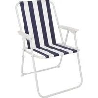 Spetebo Campingstuhl Piccolo Camping Klappstuhl gestreift klassisch (Inhalt, 1 St), Strandstuhl, klappbar, leicht