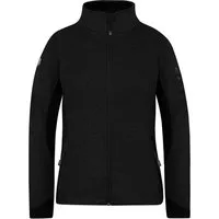 normani Fleecejacke Damen Strickjacke Pukaskwa Strickfleecejacke Fleecejacke mit Stehkragen und Seitentaschen
