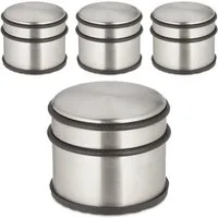 relaxdays Bodentürstopper Edelstahl Türstopper 4er Set