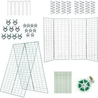 ESTEXO Rankgitter Gemüse Rankhilfe Spalier Gitterspalier Kletterhilfe Metall 2er Set