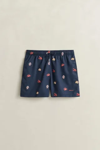 GANT - Badeshorts mit Hummerstickerei marine - Gr. - L