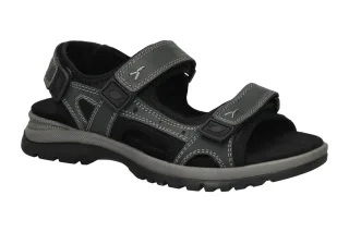 Waldl?ufer 746004 H-TARO Herren Sandale blau - bequeme Sandaletten mit extra ...