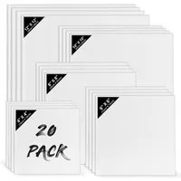 Belle Vous Leinwand Belle Vous 20 Leinwände zum Bemalen, 5 Größen, Vorgespannter Set