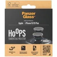 Hoops Kameraschutz, Schutzfolie schwarz, iPhone 15 Plus / 15
