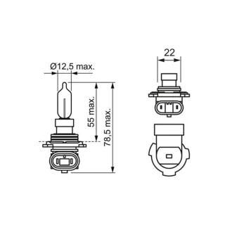 Bosch Gl?hlampe 1987302026 Chrysler Fiat Hyundai Jeep Opel Peugeot Toyota