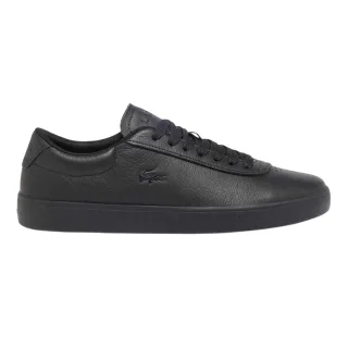 Lacoste - "Baseshot" Sneaker für Herren, Leder, Flach (Schwarz)